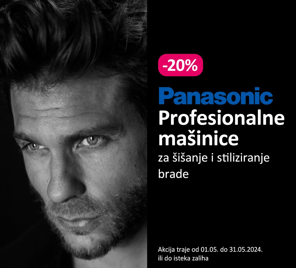 Akcija -20% Panasonic mašinice