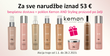 Za sve narudžbe iznad 53 € - besplatna dostava + poklon Kemon AND Styling proizvod po želji - 4look Store