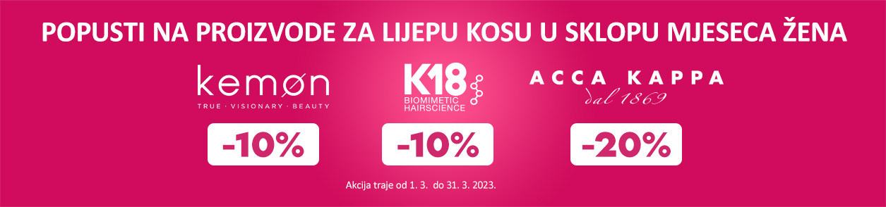 Popusti na proizvode za lijepu kosu u sklopu mjeseca žena - 4look Store
