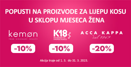 Popusti na proizvode za lijepu kosu u sklopu mjeseca žena - 4look Store
