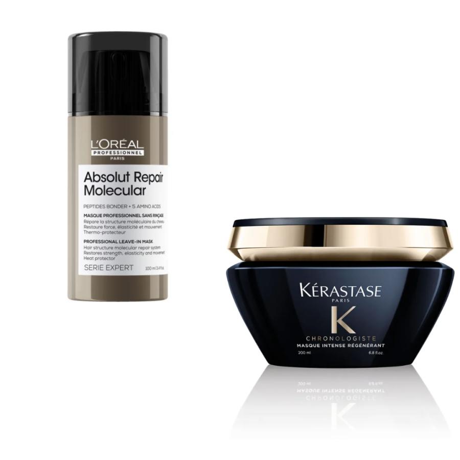 L’Oréal Professionnel Absolut repair Molecular maska, Kérastase Chronologiste Masque Intense Régénérant na 4lookstore.com