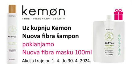 Uz kupnju Kemon Nuova Fibra šampon poklanjamo Nuova Fibra masku od 100 ml