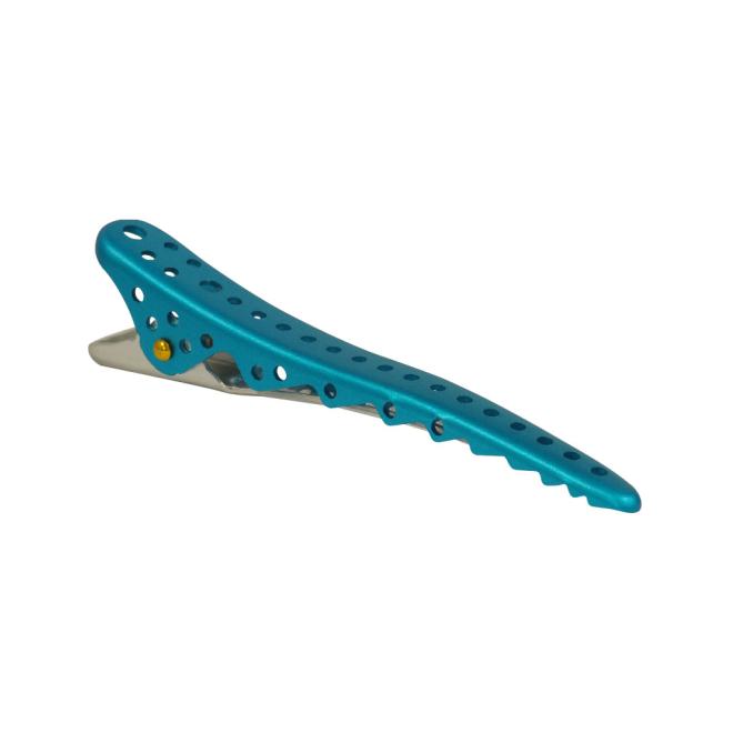 Shark Clip 2/1 - Light Blue Metal
