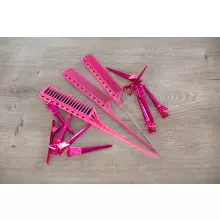 Paket češljeva za bojenje kose (roze boje)