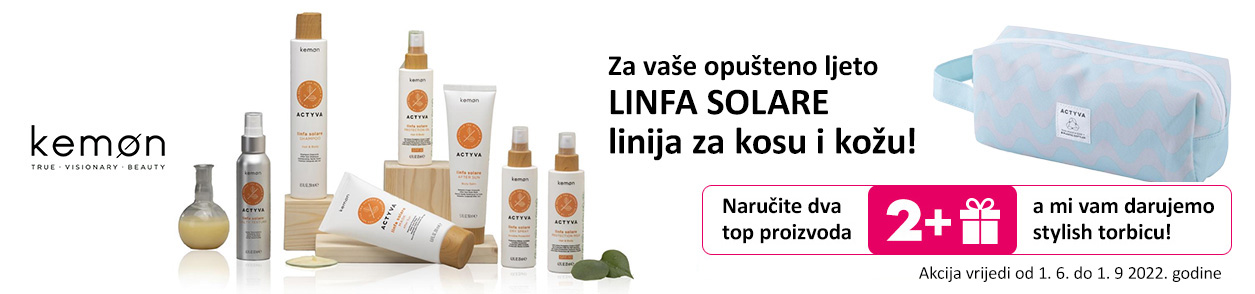 Za vaše opušteno ljeto LINFA SOLARE linija za kosu i kožu